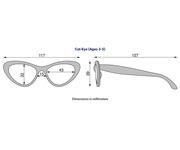 Gafas de Sol Flexibles Cat-Eye Pink Lady (3-5 aos)