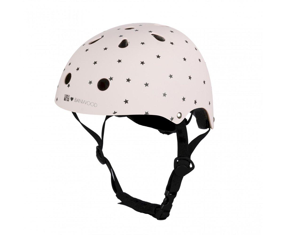 Casco Banwood Bonton Pink Estrellitas