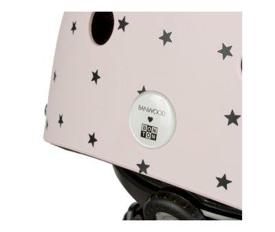 Casco Banwood Bonton Pink Estrellitas