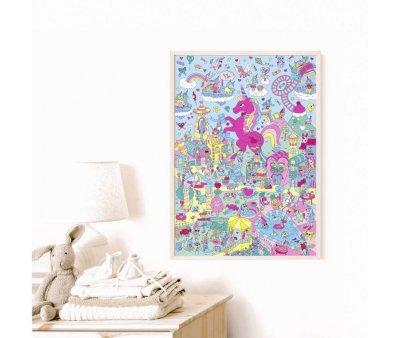 Pster XL Lily Unicornio + Pegatinas