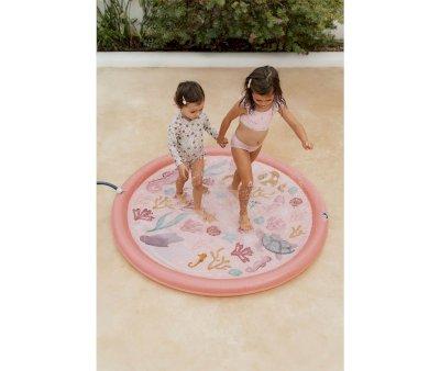 Tapete de gua rosa Ocean Dreams com pulverizadores 150 cm