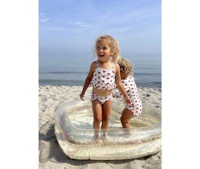 Piscina Gonfiabile Cuore Trasparente Glitter