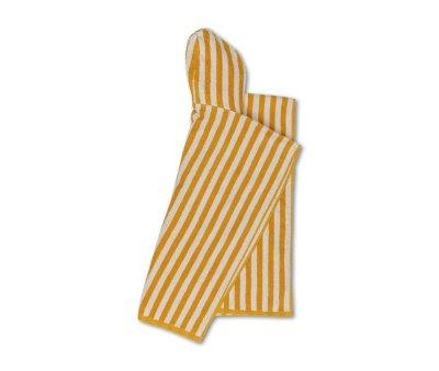 Poncho de Playa Stripes Amarillo/Blanco