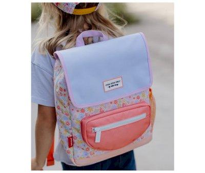Mochila Escolar Cartera Personalizvel Retro Flower