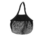 Borsa a Rete Organica Shopper Nero Personalizzabile