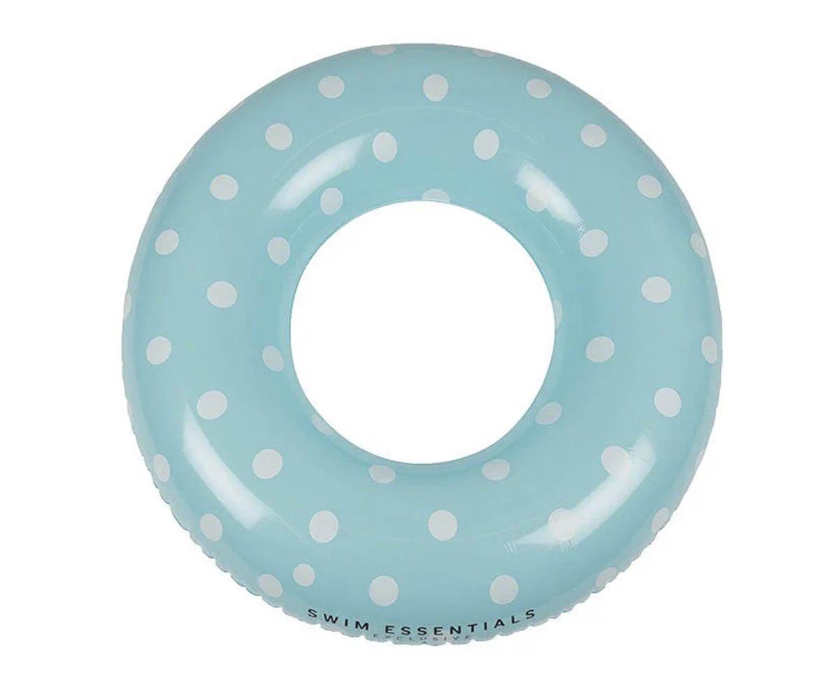 Flotador Grande Azul Dots Blancos 90cm