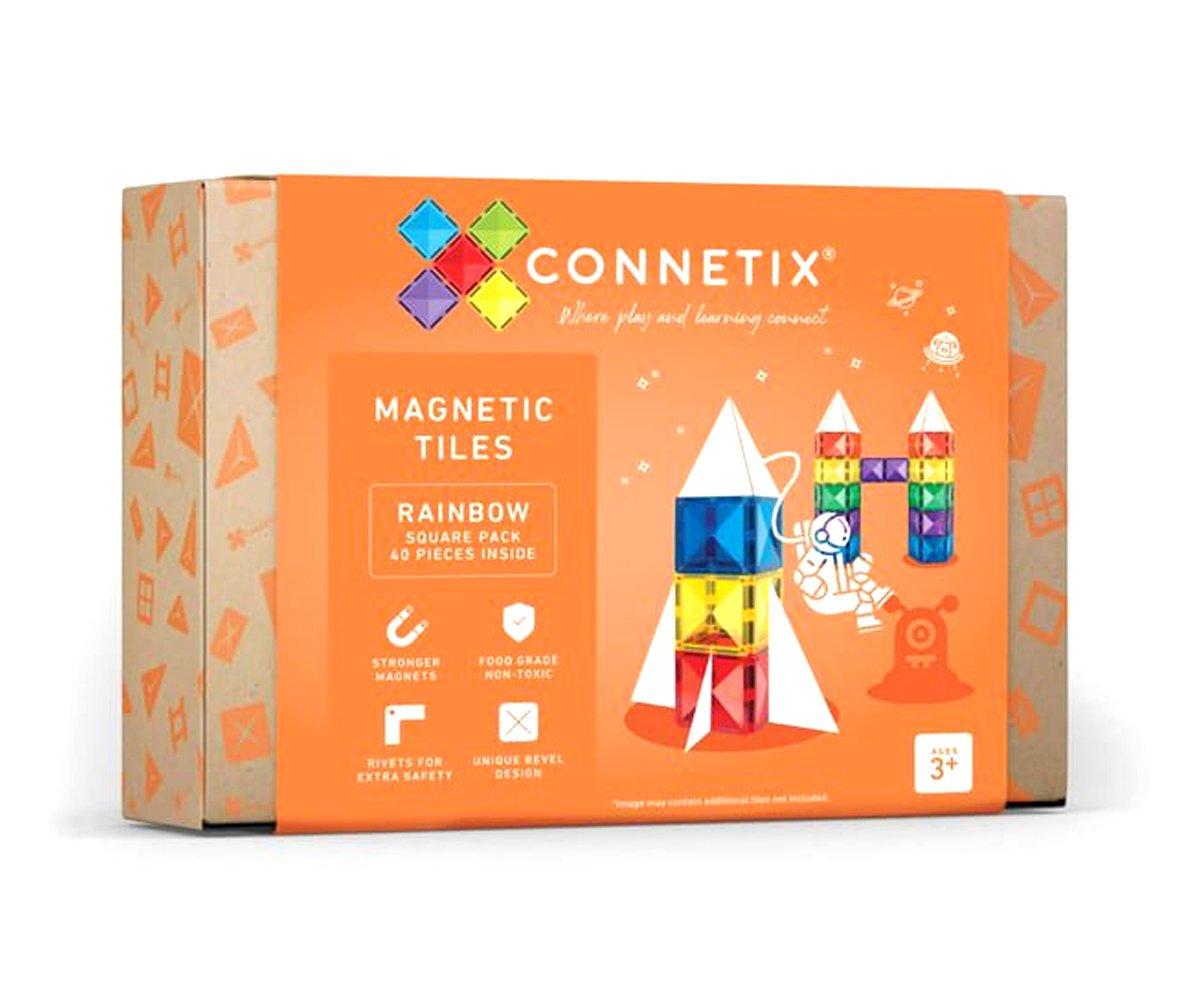 Construccin Connetix Rainbow Square 40 Piezas