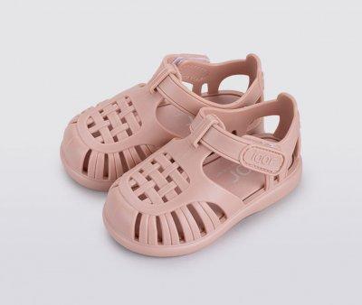 Infant Sandals Igor Velcro Tobby Solid Makeup