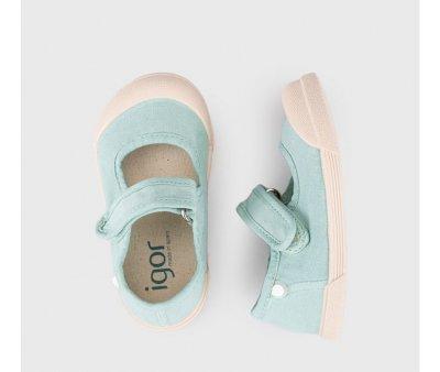 Chaussures en Toile Mercedes Menthe