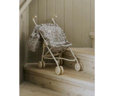 Large Doll Stroller with Amlie Cream Ruffles