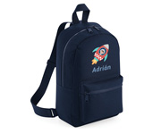 Mini Fashion Navy Personalised Space Backpack