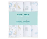 Pack 4 Mussoline Aden+Anais Natural History