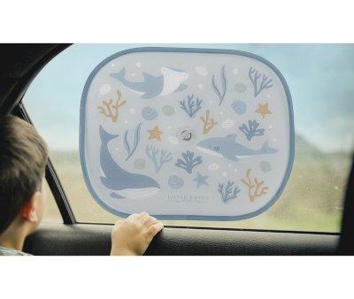 Parasol de voiture bleu Ocean Dreams