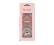 2 Chupetes Caucho Tutete Blush/Hueso