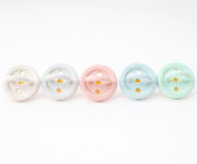 2 Chupetes Caucho Tutete Blush/Hueso