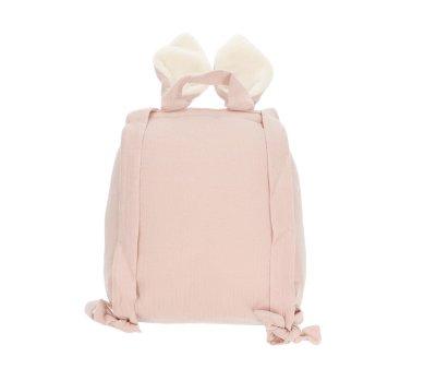 Zaino Piccolo Coniglietto Rosa Polvere Personalizzabile
