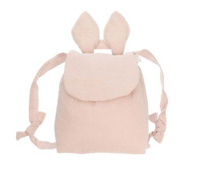 Zaino Piccolo Coniglietto Rosa Polvere Personalizzabile