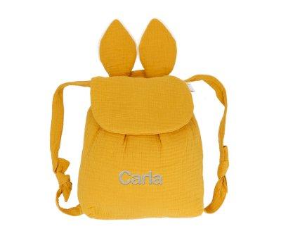 Mochila Pequea Gasa Conejo Miel Personalizable