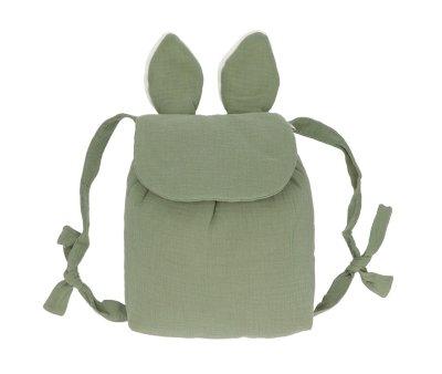 Mochila Pequea Gasa Conejo Verde Kaki Personalizable