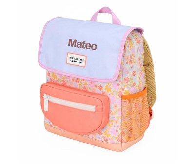 Mochila Escolar Cartera Personalizvel Retro Flower