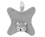 Doudou Anika Fox Cinza  Personalizvel