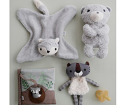 Doudou Anika Fox Cinza  Personalizvel