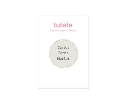 Pequea Agenda Guardera Personalizable Tutete Trucks