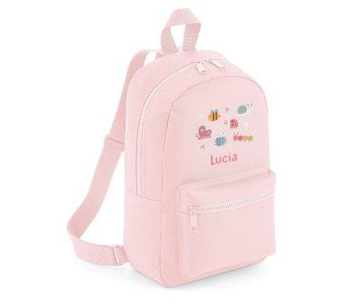 Mini Fashion Pink Personalized Bugs Backpack