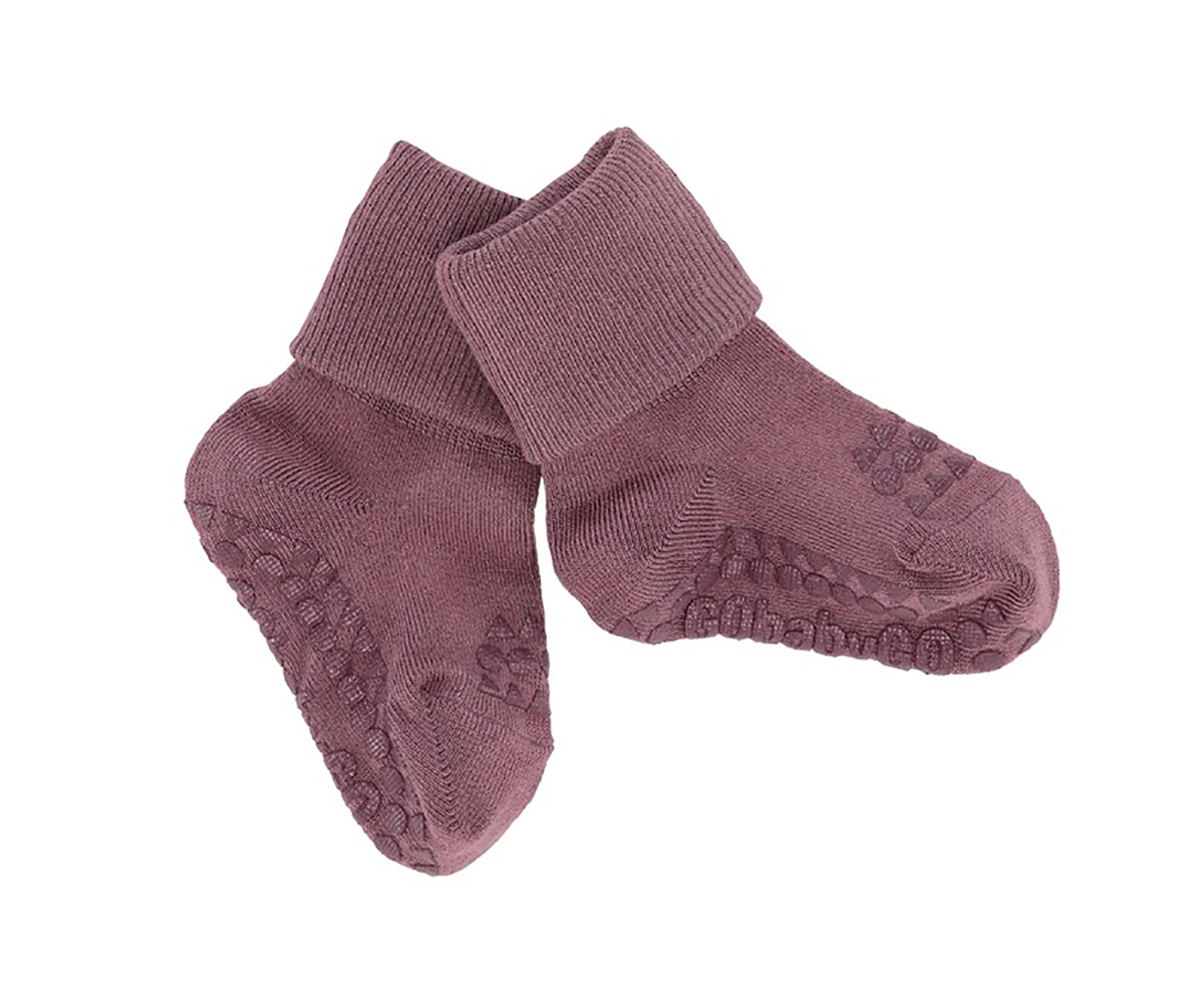 Calcetines Suela Antideslizante Bambú Misty Plum