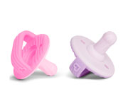 Pack Chupetes-mordedores silicona Munchkin (2 ud)   3 meses Rosa