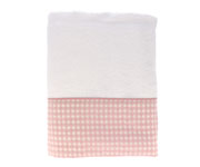Toalla de Bao Vichy Rosa Personalizable