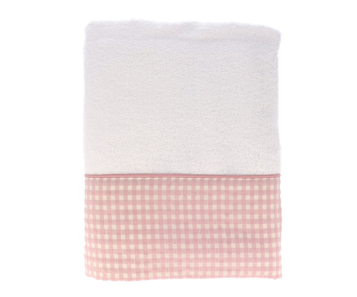 Serviette De Bain Vichy Rose  - Personnalisé