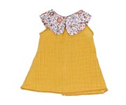 Vestido Tiny sin Manga Mostaza para Mueca Amiga