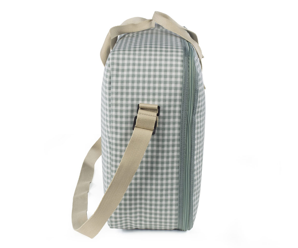 Bolsa Canastilla I love Vichy Verde - Tutete