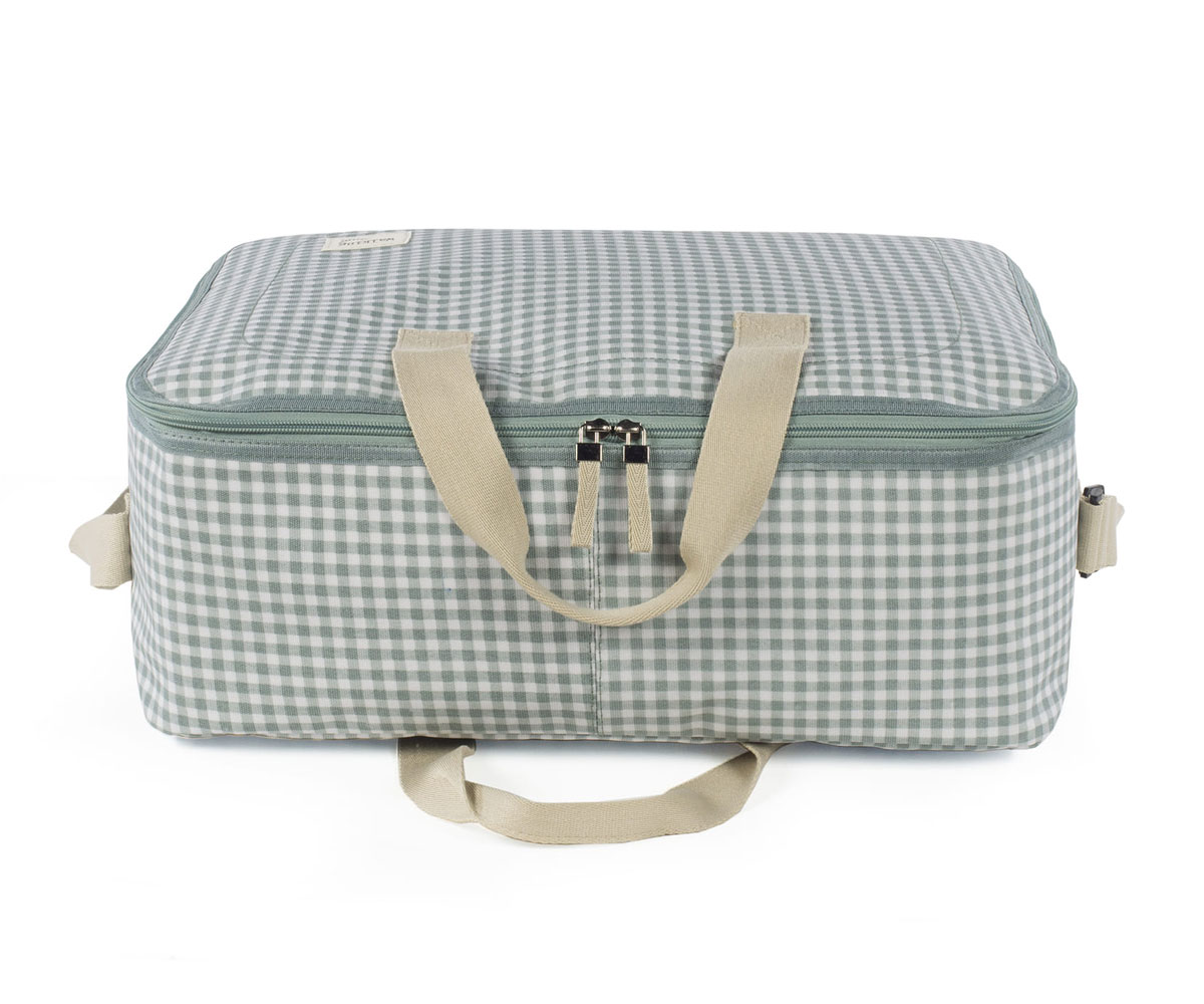 Bolsa Canastilla I love Vichy Verde - Tutete