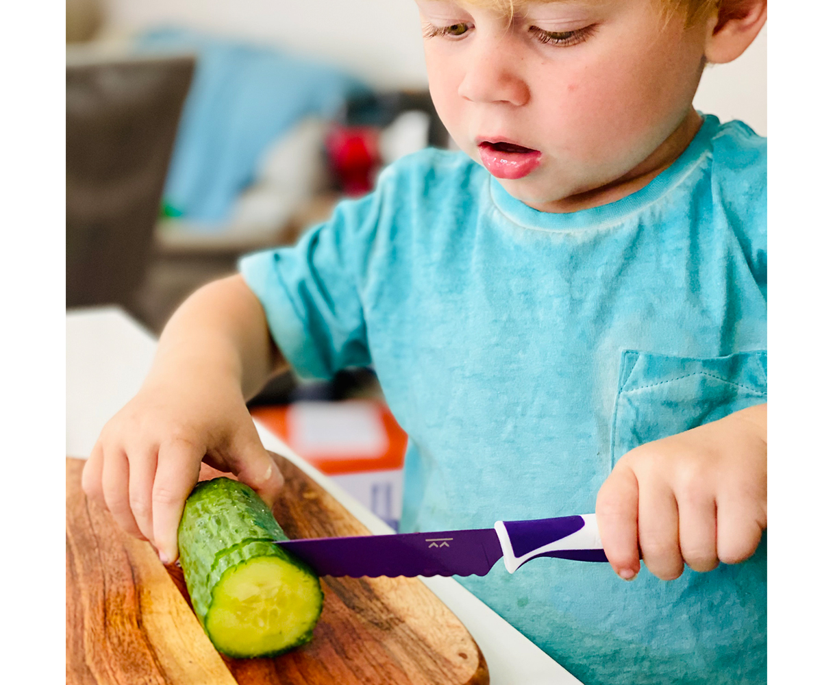 Cuchillo Para Niños, Cuchillo De Acero Inoxidable Para Cocin