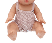 Ranita Crochet para Mueco Rosa Light