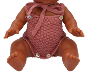 Pagliaccetto Crochet per Bambole Terracotta