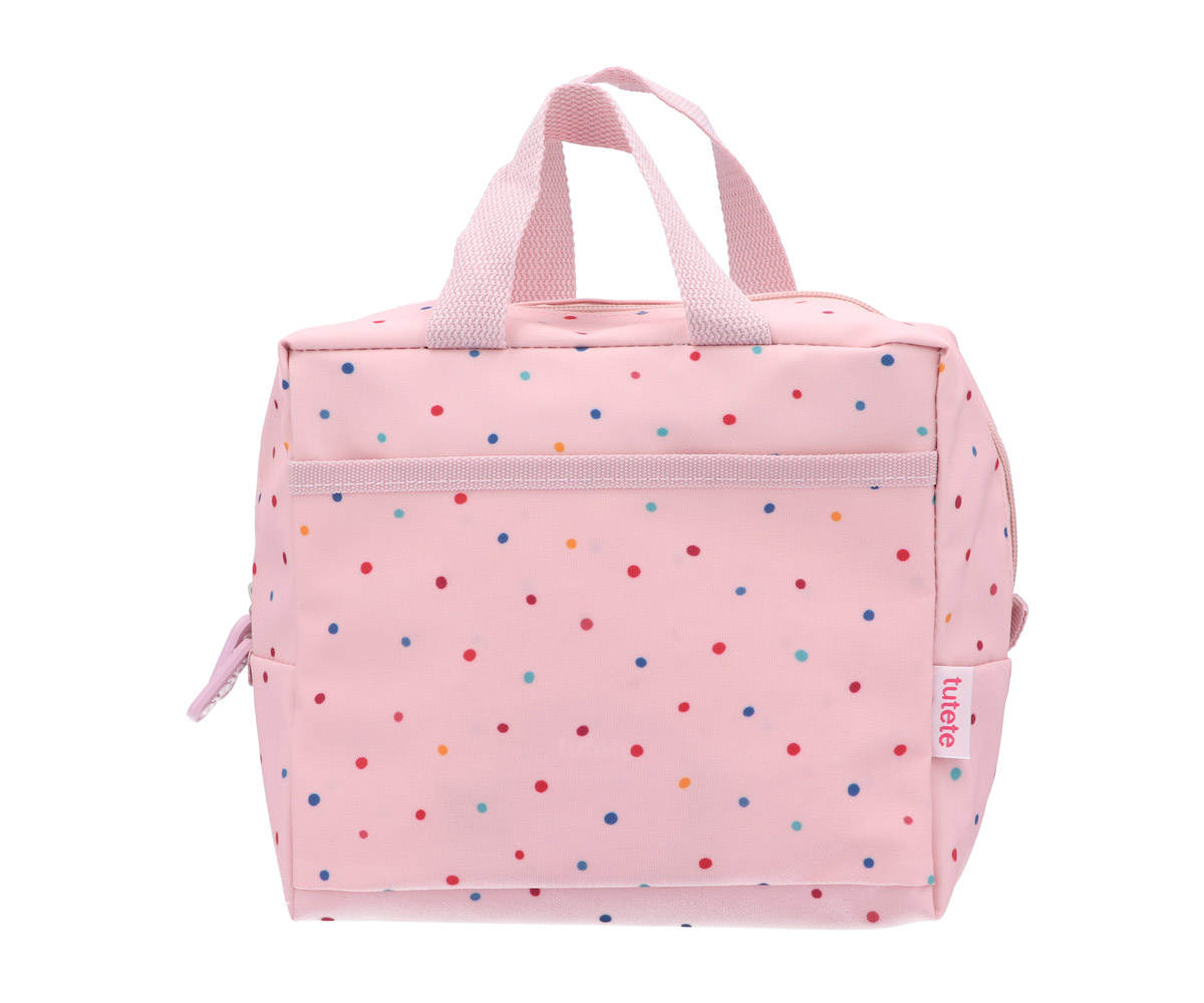 Borsa Termica Merenda Dots Pink Personalizzabile