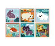 9 Cubos Carto Animais