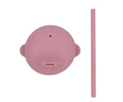 Couvercle Sippie pour tasse en silicone rose poudr 