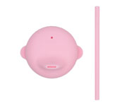 Tampa Sippie Silicone para copo  Rosa Claro