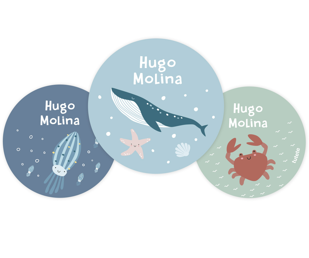 Pack 3 Chapas Personalizadas Ocean