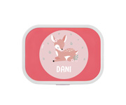 Midi Lunch Box Campus Rosa Personalizzato Sweet Deer
