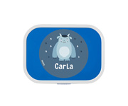 Midi Lunch Box Campus Azzurro Personalizzato Little Monster