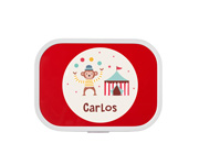 Midi Lunch Box Campus Rosso Personalizzato Circus