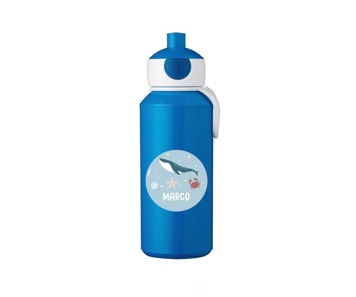 Botella Campus Pop-Up Personalizada Azul 400ml Ocean