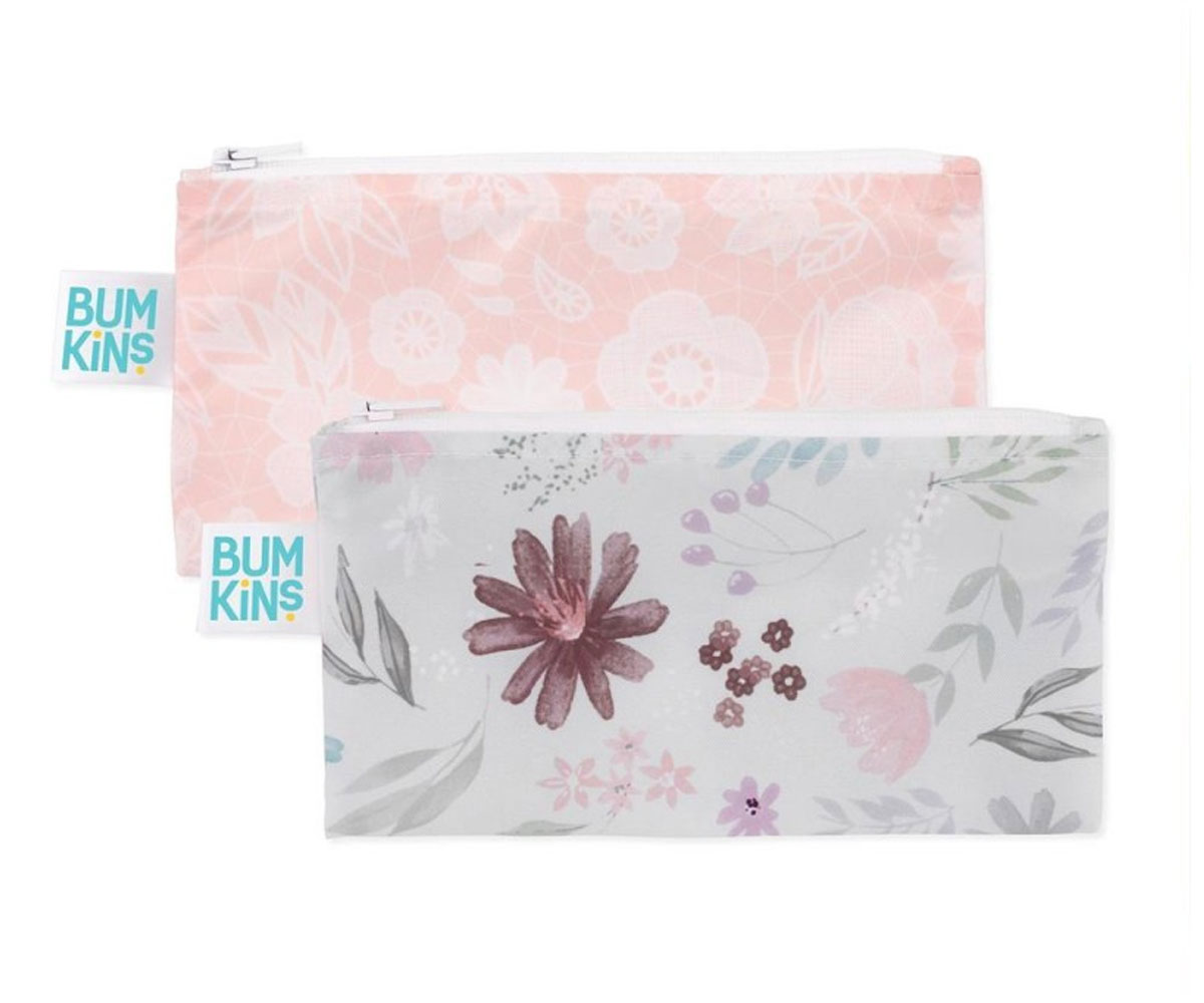 2 Buste Snack Impermeabili Bumkins Floral-Lace
