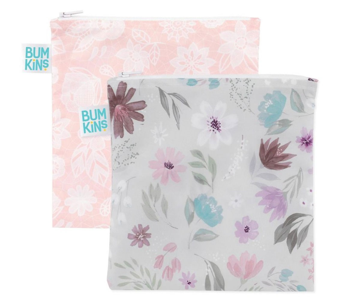 Bumkins 2 Bolsas Impermeáveis Floral Lace