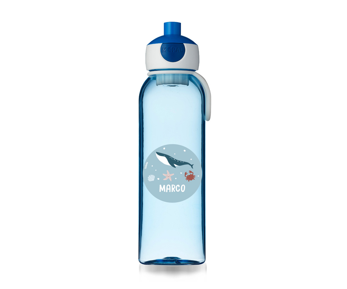Botella Campus Pop-Up Personalizada Azul 500ml Ocean
